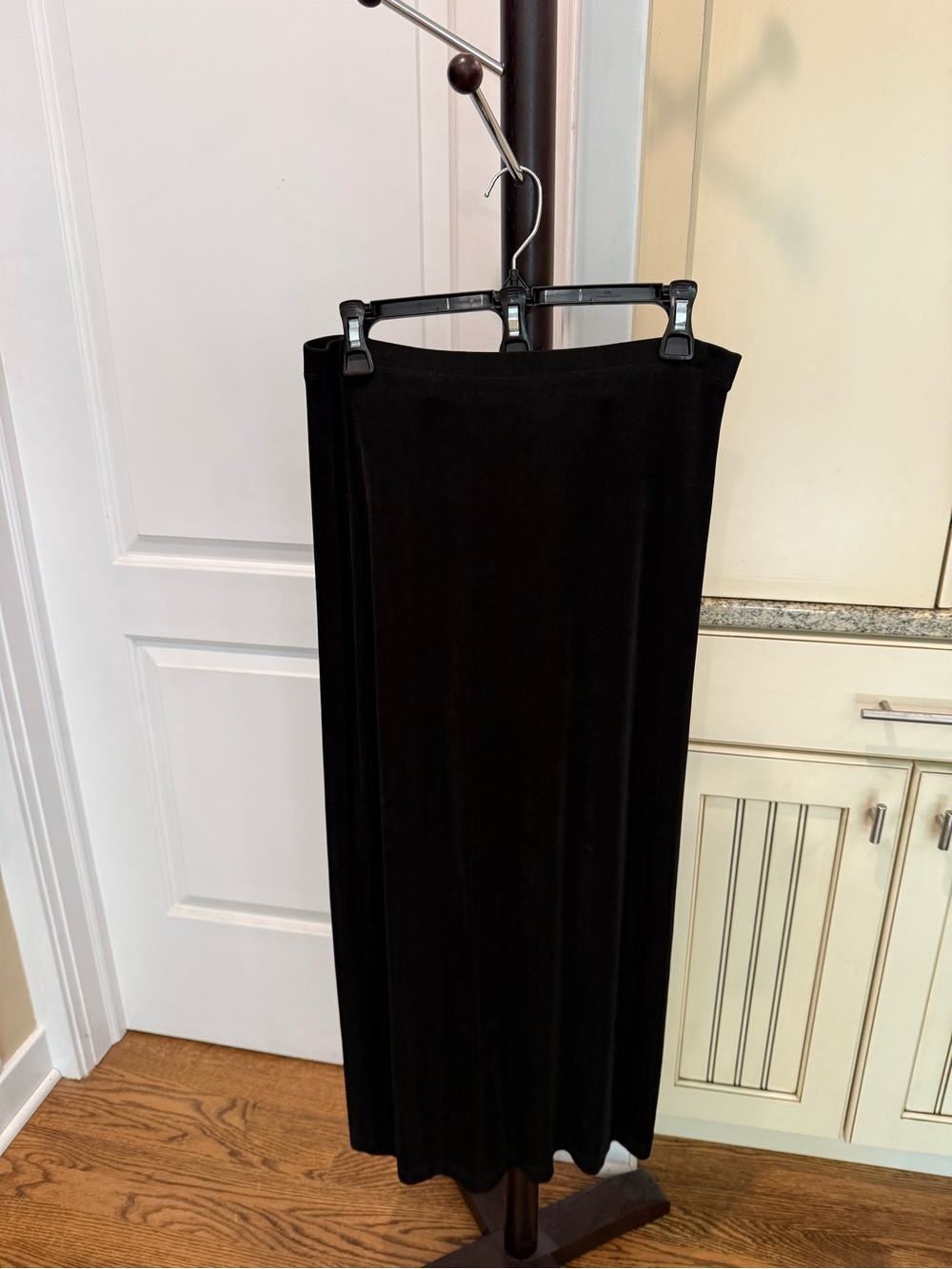 Linden Hill Black Maxi Skirt - Streamlined Pull-On Silhouette